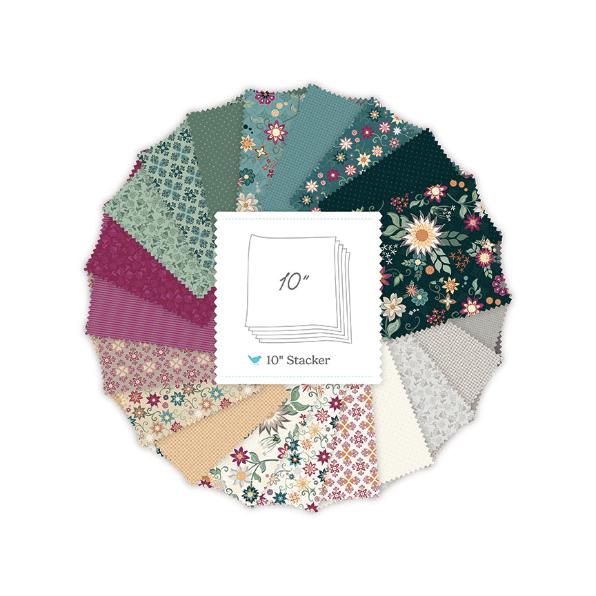 Where the Wild Flowers Are 10" Stacker – Judi Madsen | Riley Blake Designs