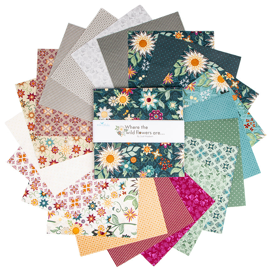 Where the Wild Flowers Are 10" Stacker – Judi Madsen | Riley Blake Designs
