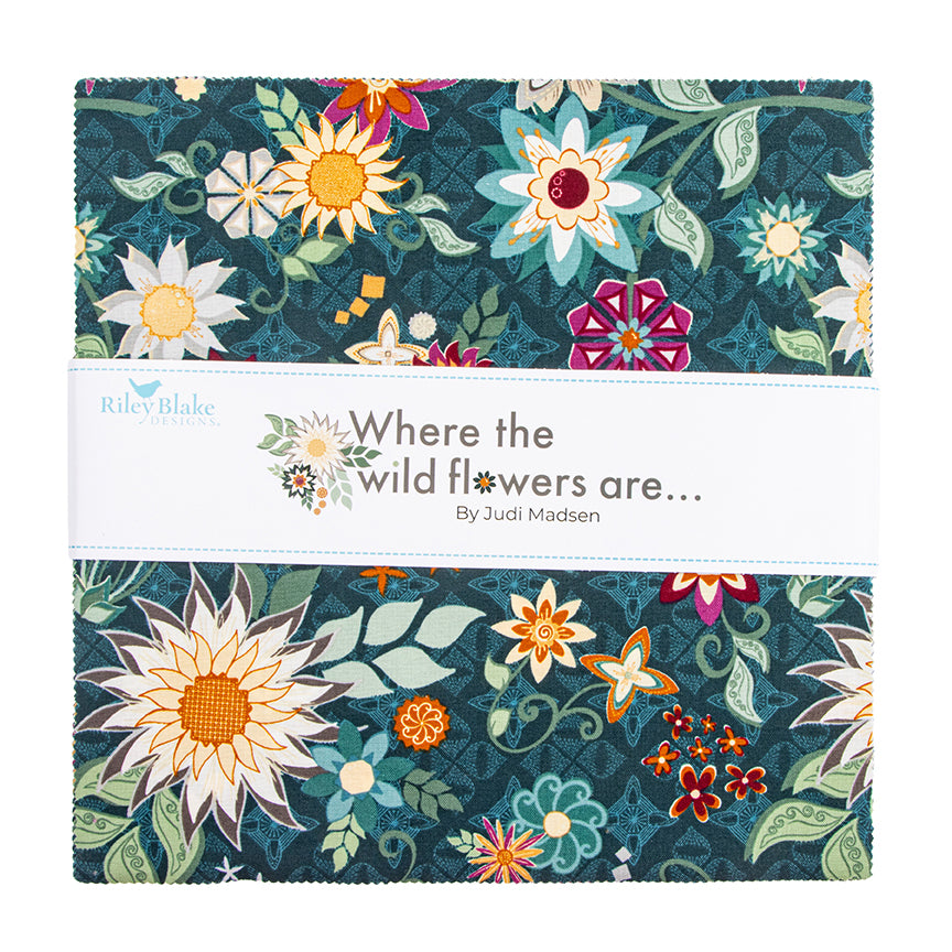 Where the Wild Flowers Are 10" Stacker – Judi Madsen | Riley Blake Designs