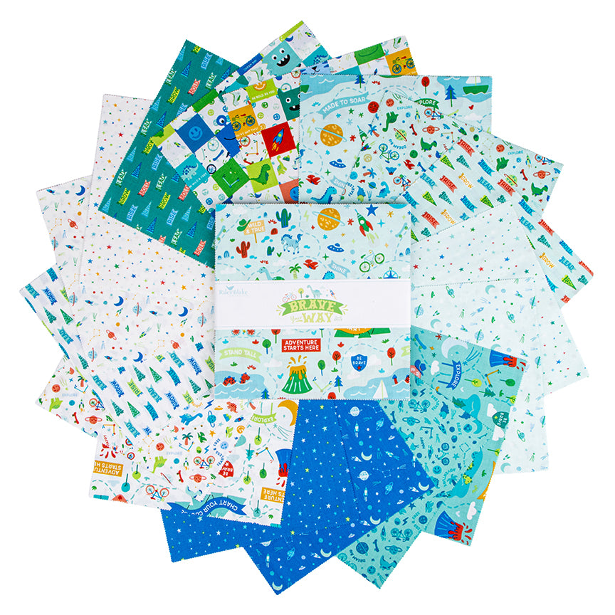 Brave Your Way 10" Stacker by Cayla Naylor – Riley Blake Designs (42 pieces)