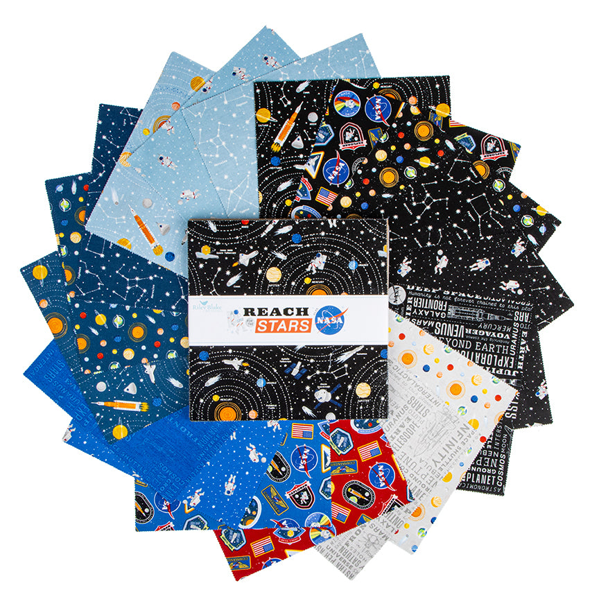 Reach for the Stars with NASA 10" Stacker | Riley Blake Designs