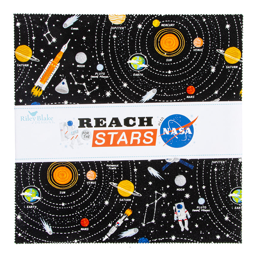 Reach for the Stars with NASA 10" Stacker | Riley Blake Designs