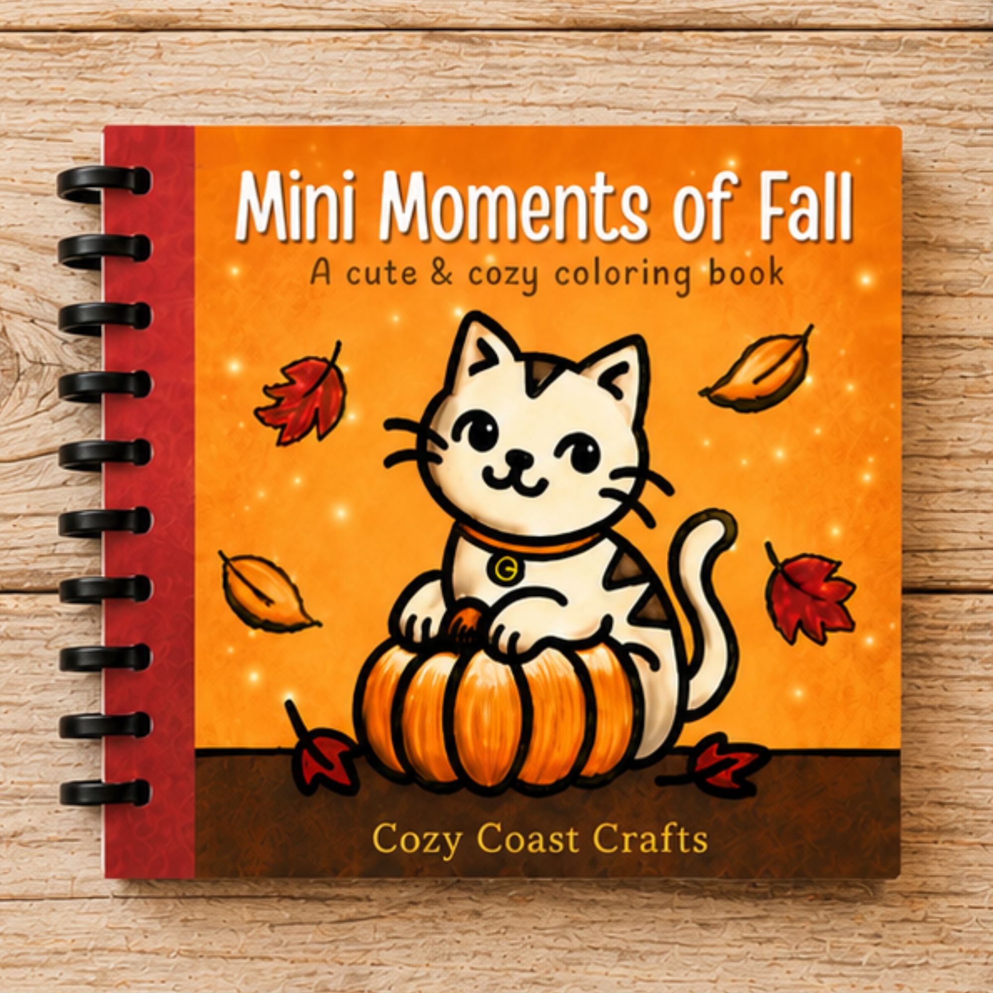 Mini Fall-Themed Coloring Book (4" x 4.5")