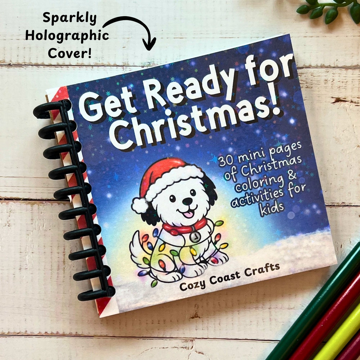 Mini Christmas Coloring & Activity Book for Kids (4" x 4.5")