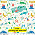 Brave Your Way Adventure Awaits Cloud, Priced and Sold by Half Yard