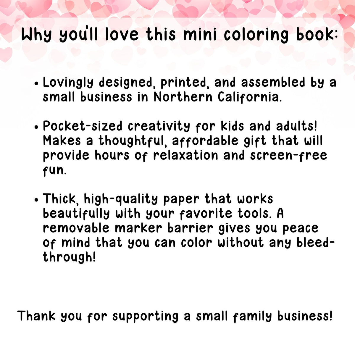 Mini Valentine's Themed Coloring & Activity Book for Kids (4" x 4.5")
