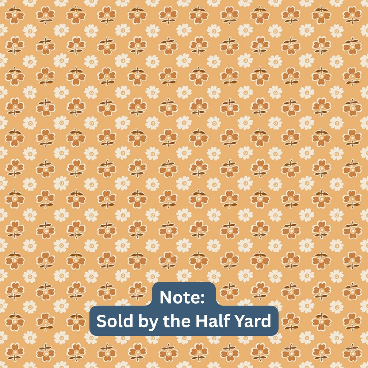 Denim & Daisy Casserole Daisy Yellow – Lori Holt (Sold by the half-yard)