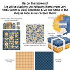 Denim & Daisy Casserole Daisy Yellow – Lori Holt (Sold by the half-yard)