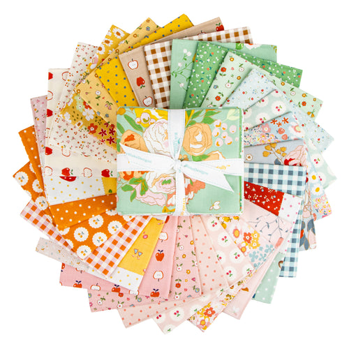Cotton Nook Fat Quarter Bundle – Minki Kim for Riley Blake Designs – 27 Precut Quilting Cotton Fabrics