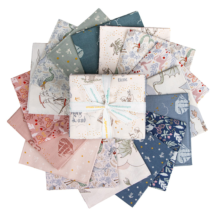 Story Land Fat Quarter Bundle | Sarah Jane for Riley Blake Designs | 16 Pieces
