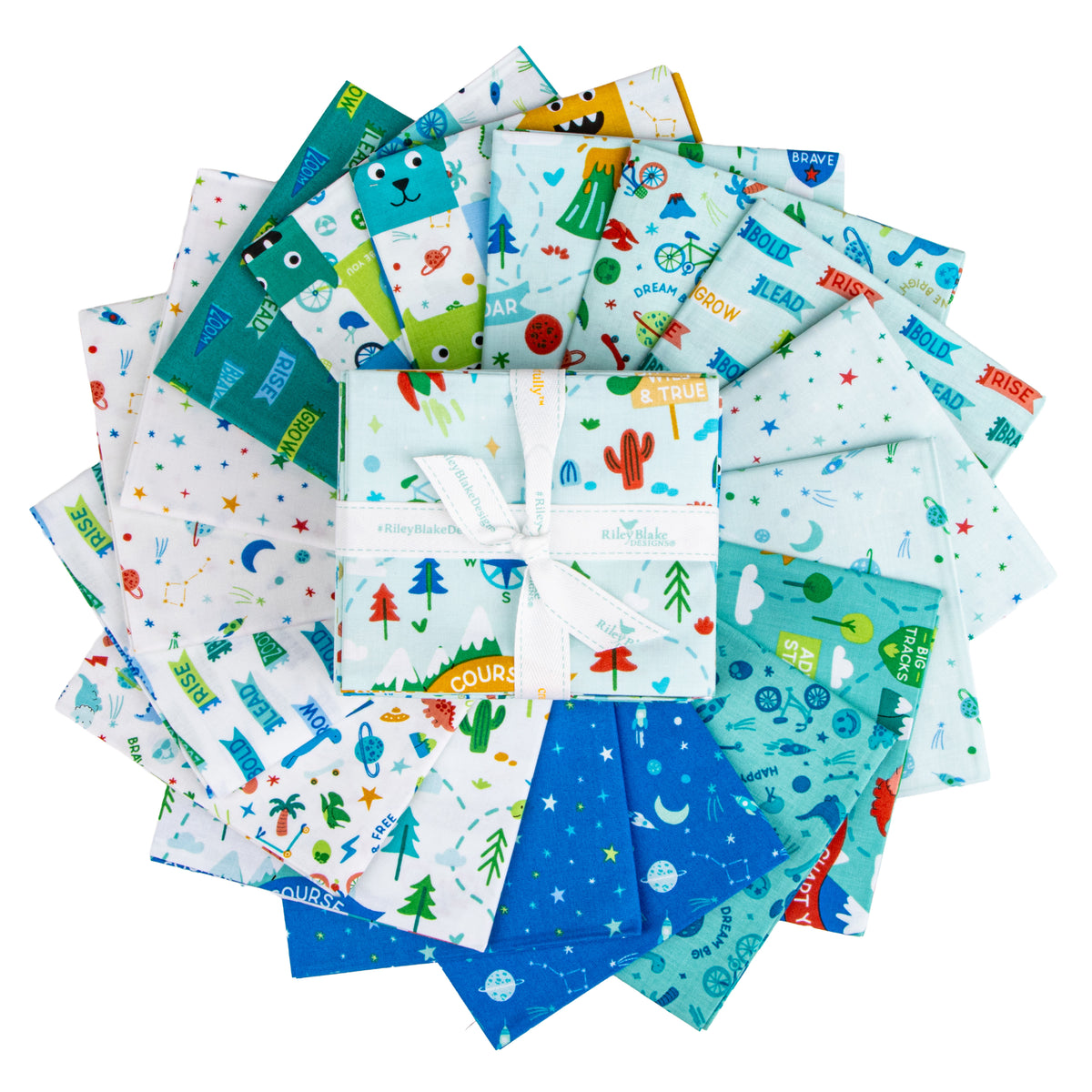Brave Your Way Fat Quarter Bundle (17 pieces) - Cayla Naylor Riley Blake Designs
