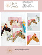 Happy Horse Quilt Block Pattern by Liza Taylor Handmade